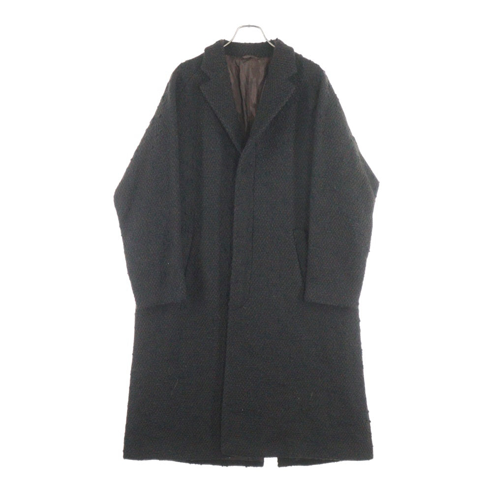 PRADA(プラダ) ウールツイード 3B チェスター ロング コート ブラウン/ブラック