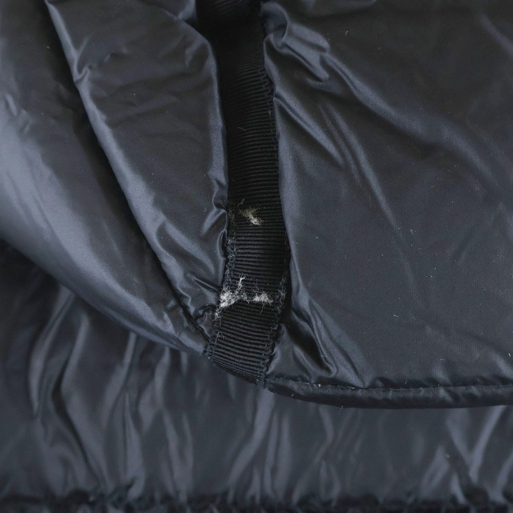 MONCLER(モンクレール) 15AW HERMINE エルミンヌ ワッペンロゴ フーデッド ジップアップ ダウン ロング ジャケット コート ブラック レディース A20934933905 53048