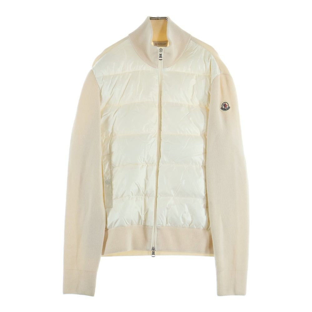 MONCLER(モンクレール) ワッペンロゴ ニット切り替え ハイネック