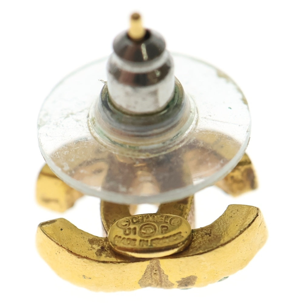 CHANEL(シャネル) ココマークピアス ラインストーン ゴールド GP レディース