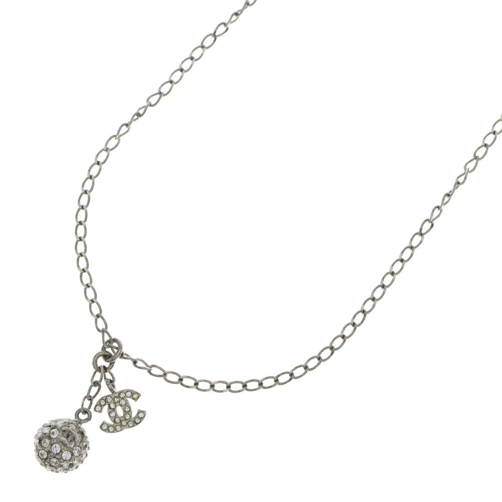 CHANEL(シャネル) ココマーク ラインストーン ボールネックレス