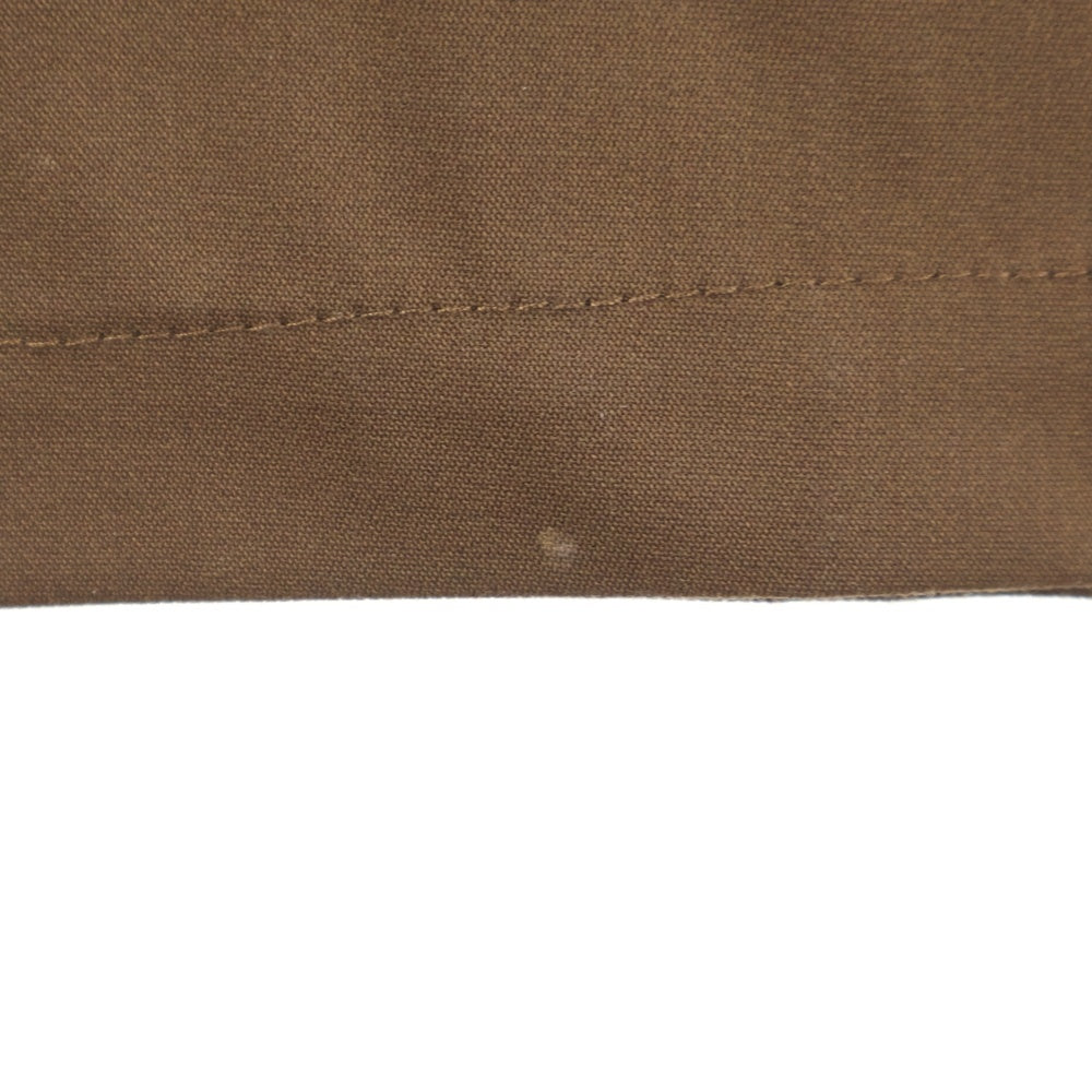 MASONPRINCE(メイソンプリンス) レーヨン混 1タック ワイドストレート スラックスパンツ ブラウン