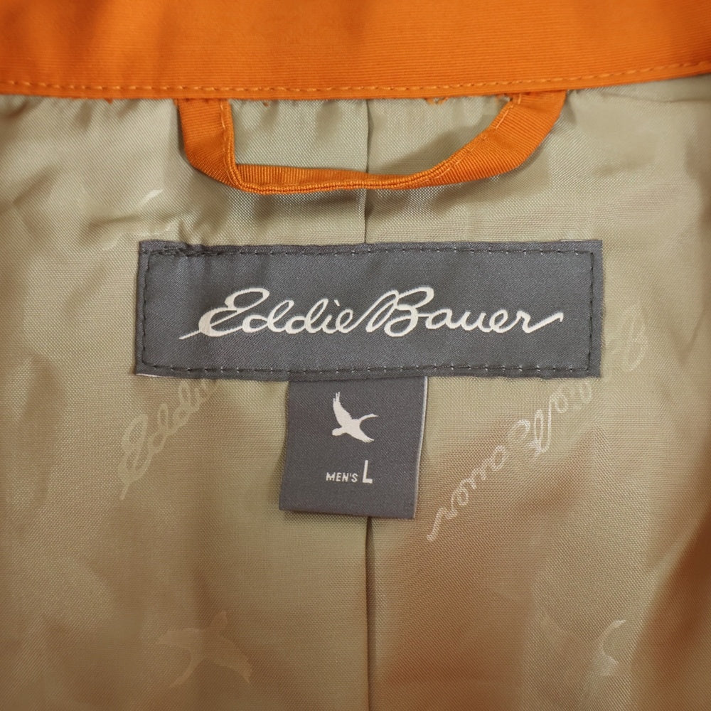 Eddie Bauer(エディバウワー) コットンナイロン フーデッド マウンテンパーカー ロングジャケット コート オレンジ 01 9426