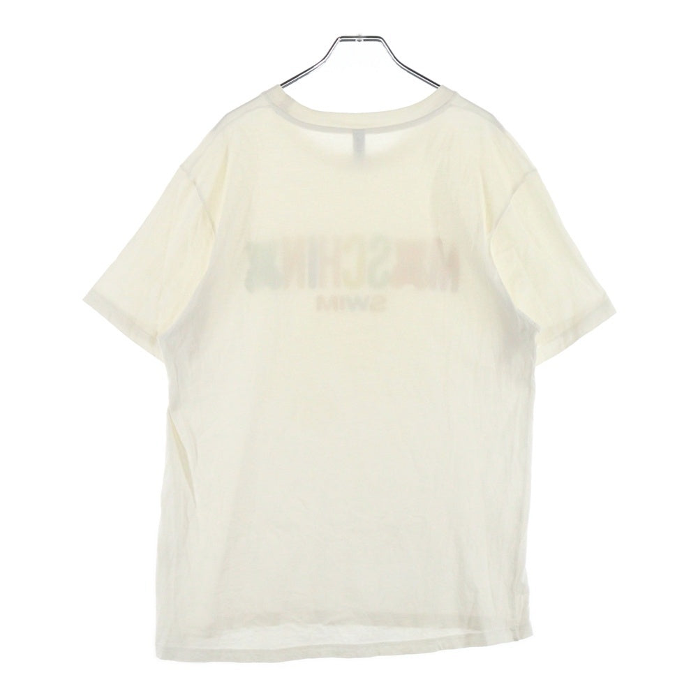 MOSCHINO(モスキーノ) グミベア ロゴプリント クルーネック 半袖Tシャツ カットソー ホワイト
