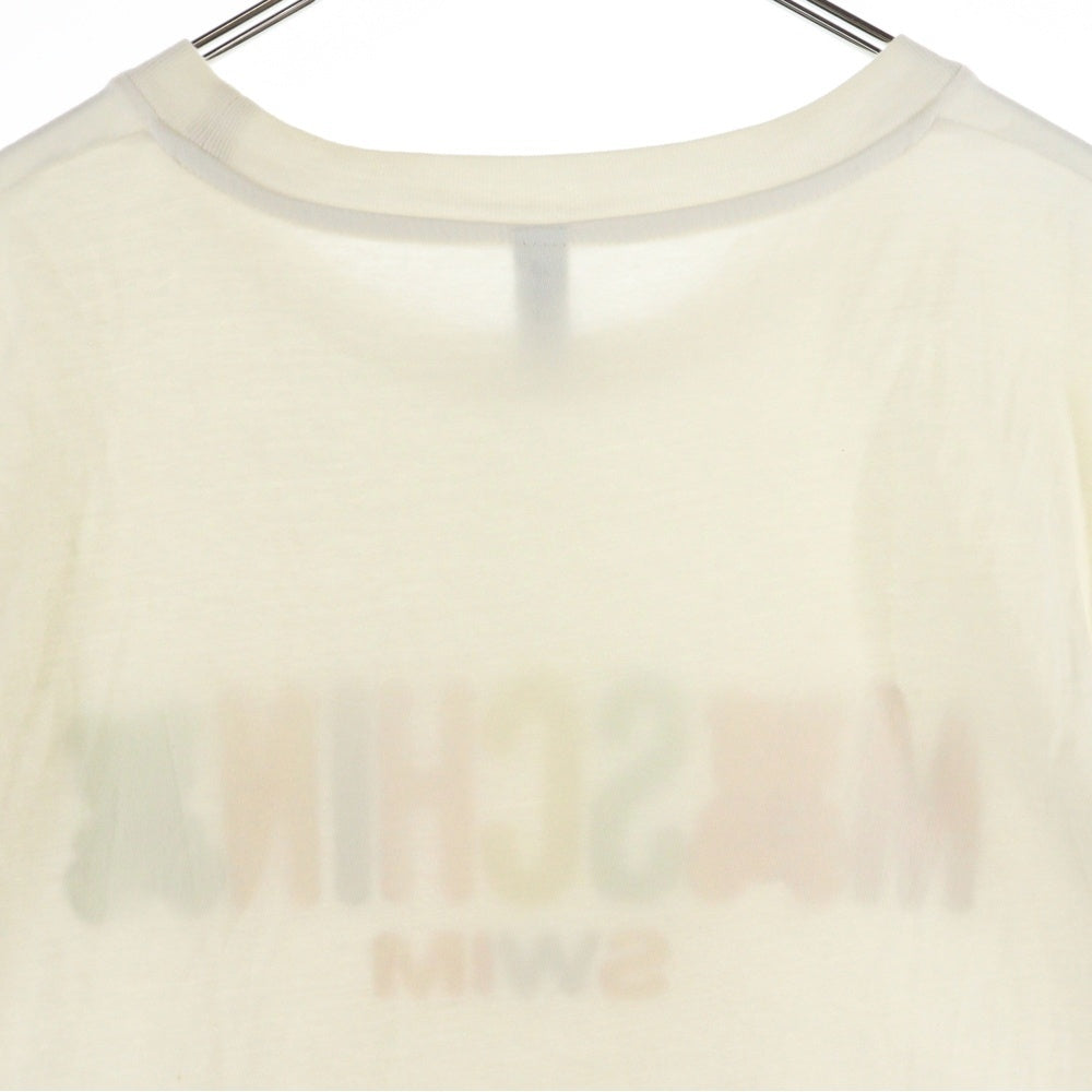 MOSCHINO(モスキーノ) グミベア ロゴプリント クルーネック 半袖Tシャツ カットソー ホワイト
