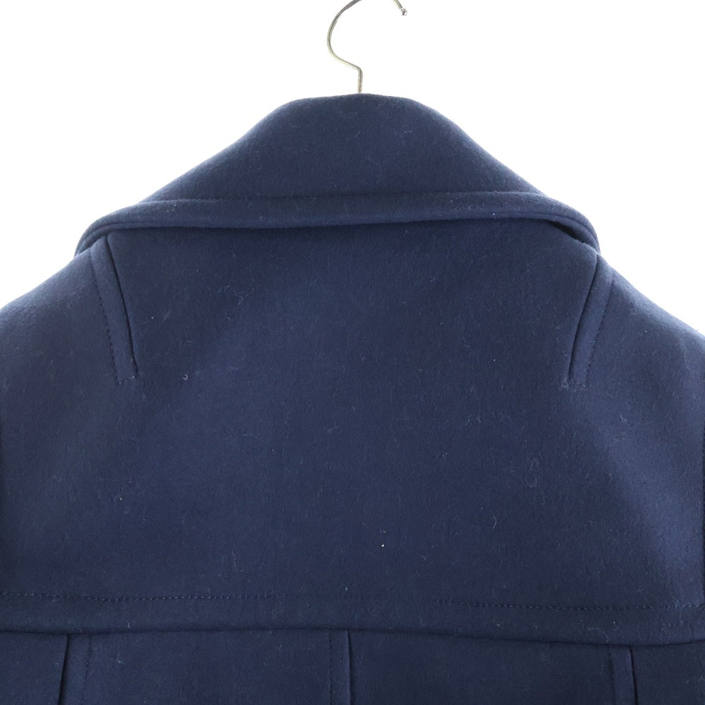 BOTTEGA VENETA(ボッテガヴェネタ) ウール ダブルブレストピーコート ネイビー レディース