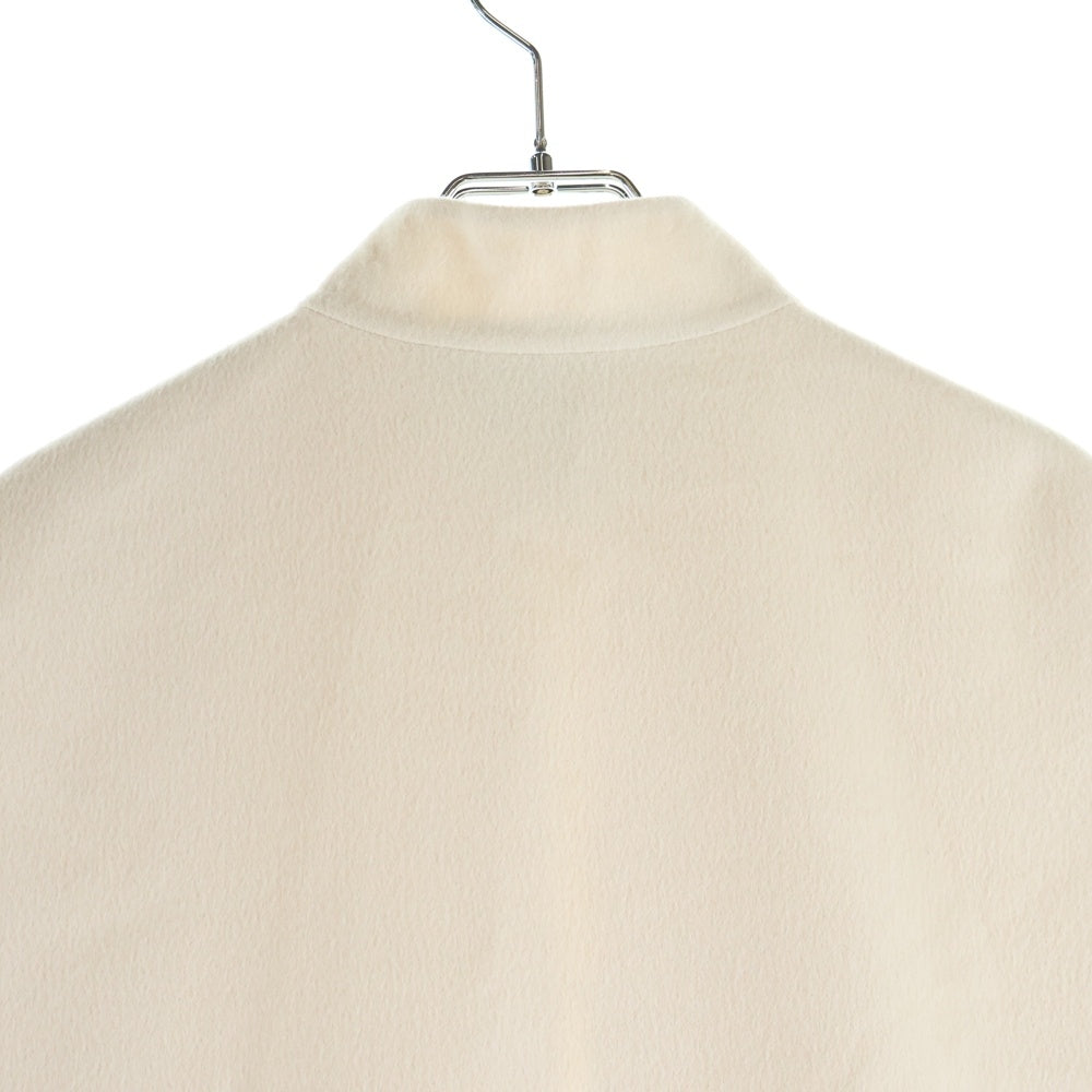 VALENTINO(ヴァレンティノ) Vロゴプレート アンゴラ混 ウール ケープ コート ホワイト レディース RB3CG1354AS