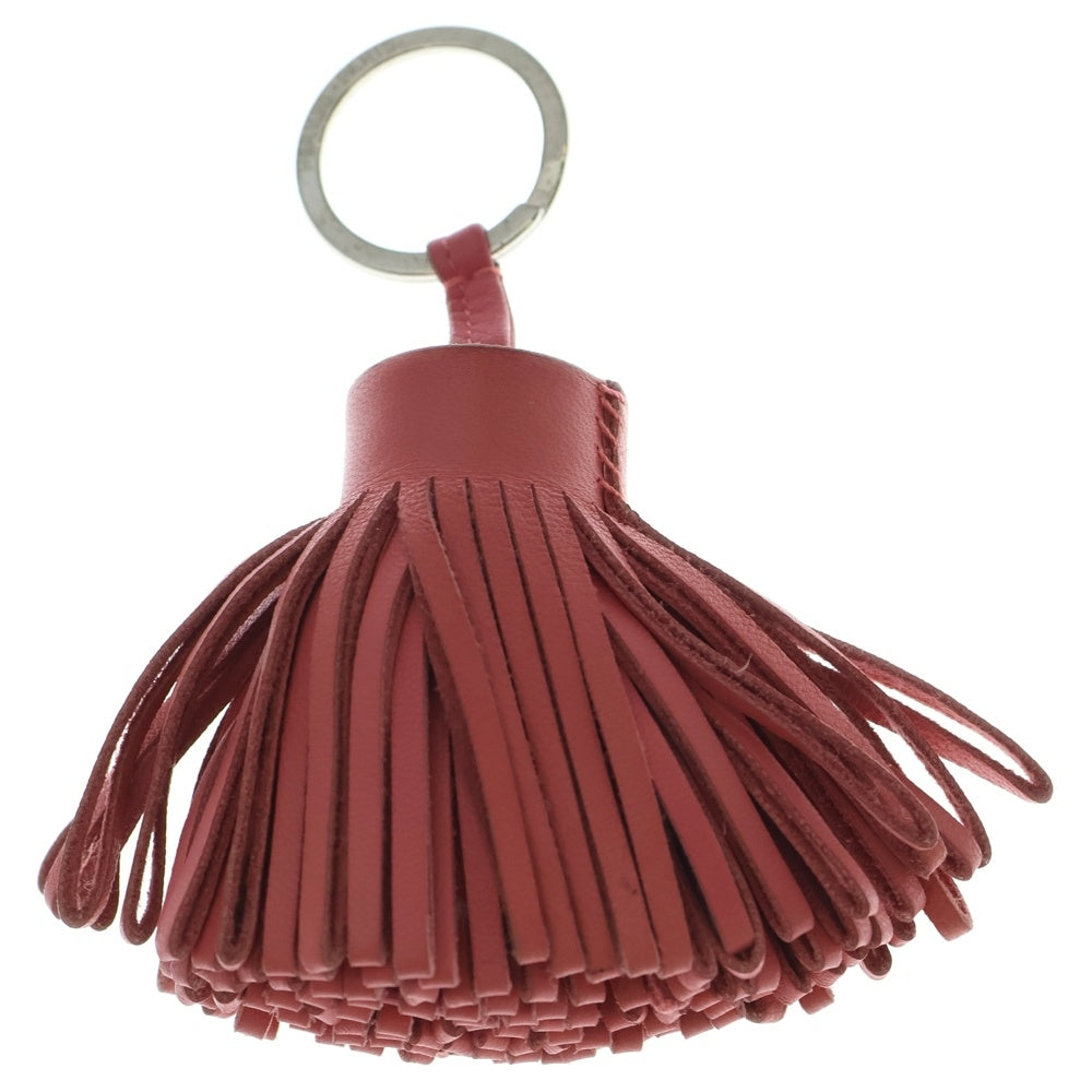 HERMES(エルメス) カルメン キーチャーム バッグチャーム キーリング ピンク レザー アニョーミロ シルバー金具 レディース