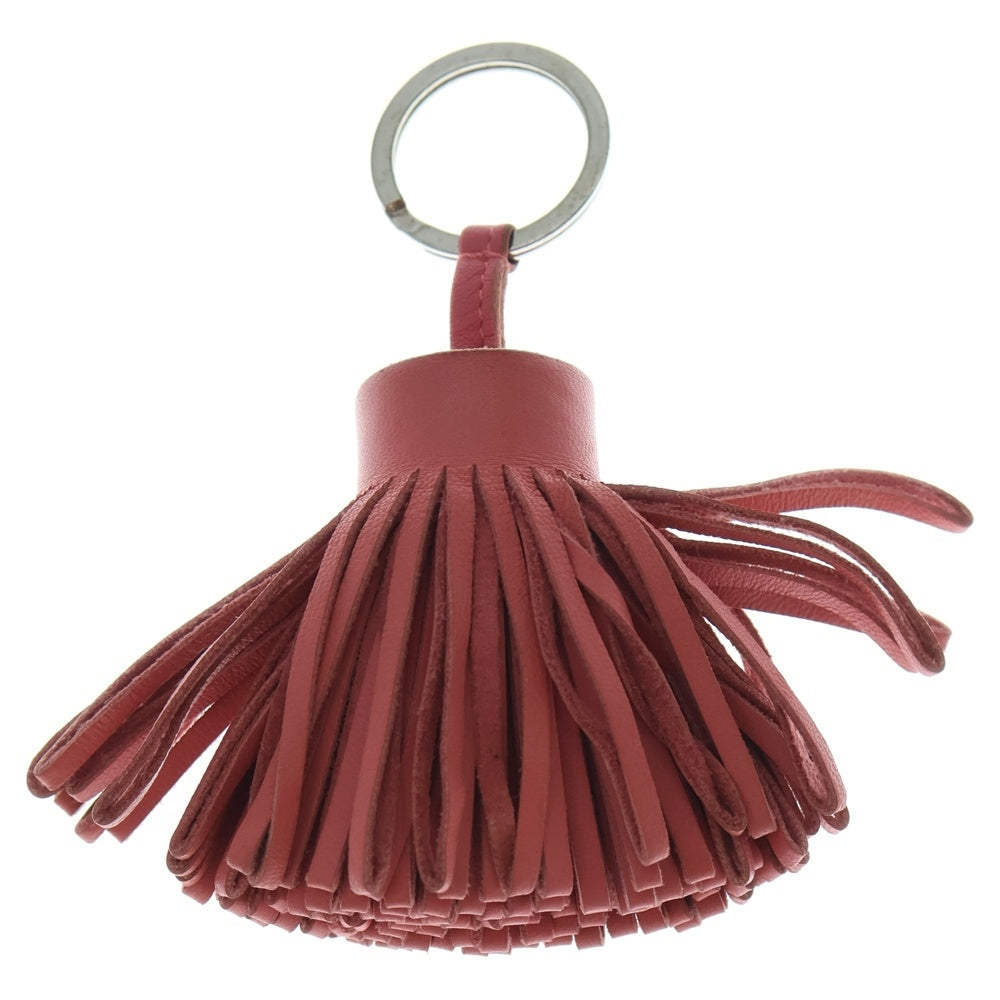 HERMES(エルメス) カルメン キーチャーム バッグチャーム キーリング ピンク レザー アニョーミロ シルバー金具 レディース