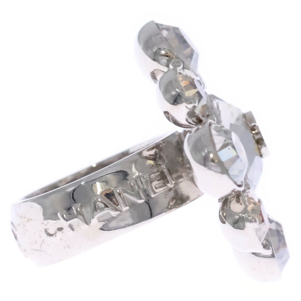 CHANEL(シャネル) ココマーク ラインストーン リング 指輪 シルバー レディース