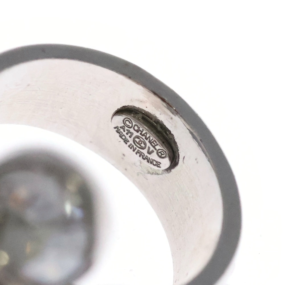CHANEL(シャネル) ココマーク ラインストーン リング 指輪 シルバー レディース