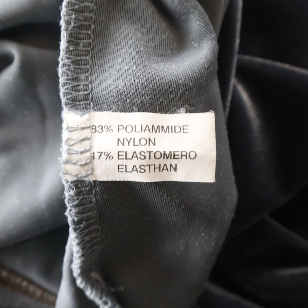 FENDI(フェンディ) FFロゴ刺繍 ベロア ベルベット モックネック ロングスリーブ 長袖Tシャツ カットソー グレー レディース