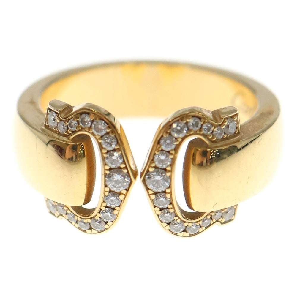 Cartier(カルティエ) 2C ブークルセ ダイヤ リング Au750 K18 レディース