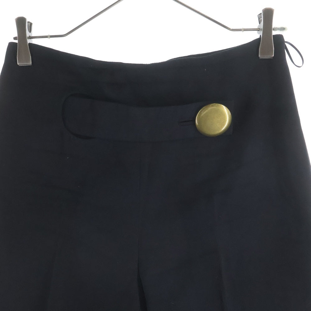 BALENCIAGA(バレンシアガ) ギミックベルト ウール スラックスパンツ ブラック レディース 392788