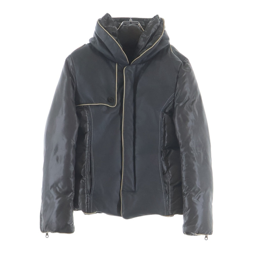 D him DOUBLE STANDARD CLOTHING(ダブルスタンダードクロージング) レザー切替ポリエステルダウンジャケット グレー 7556093