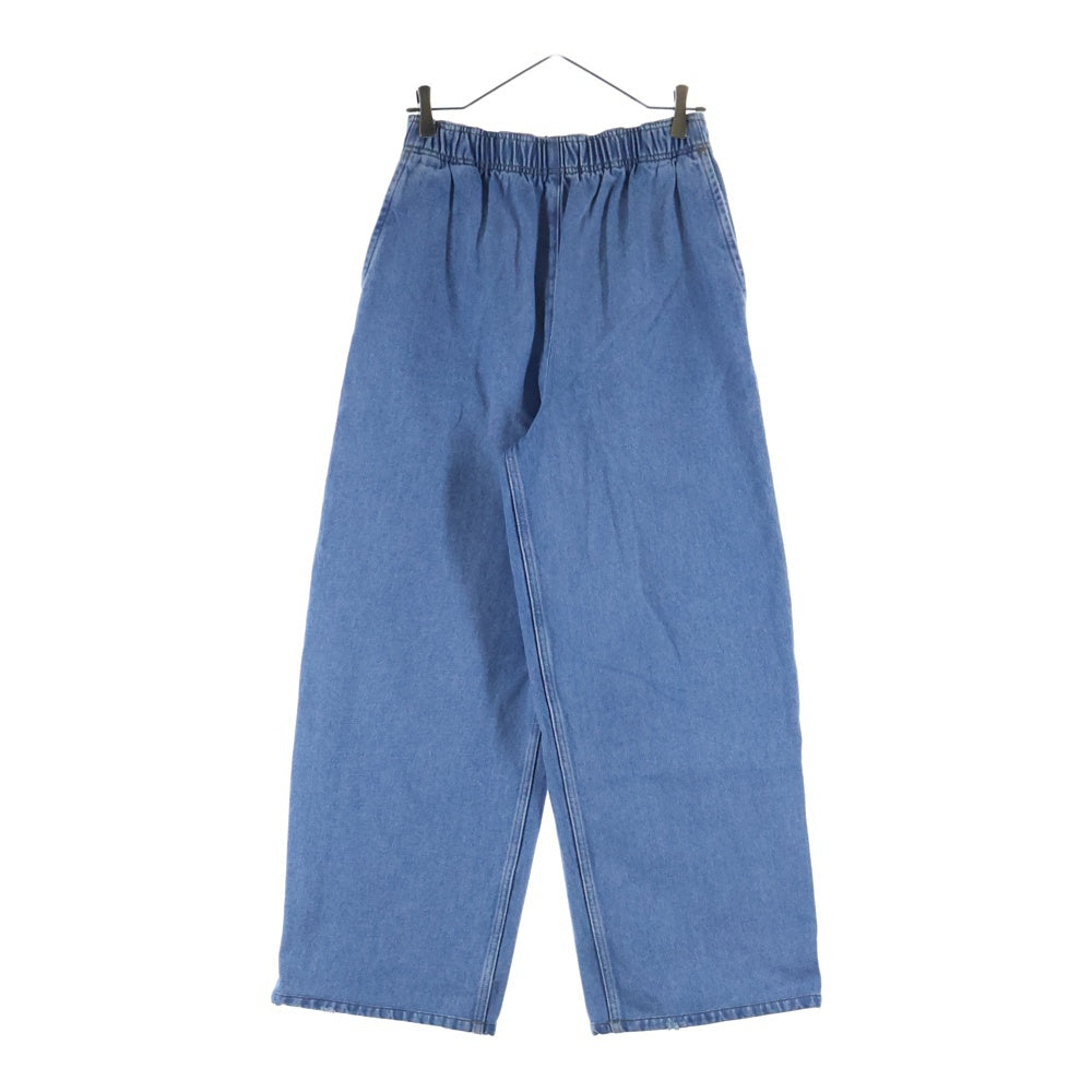 PRADA(プラダ) トライアングルロゴプレート ウォッシュ加工 デニムパンツ ジーンズ インディゴ レディース