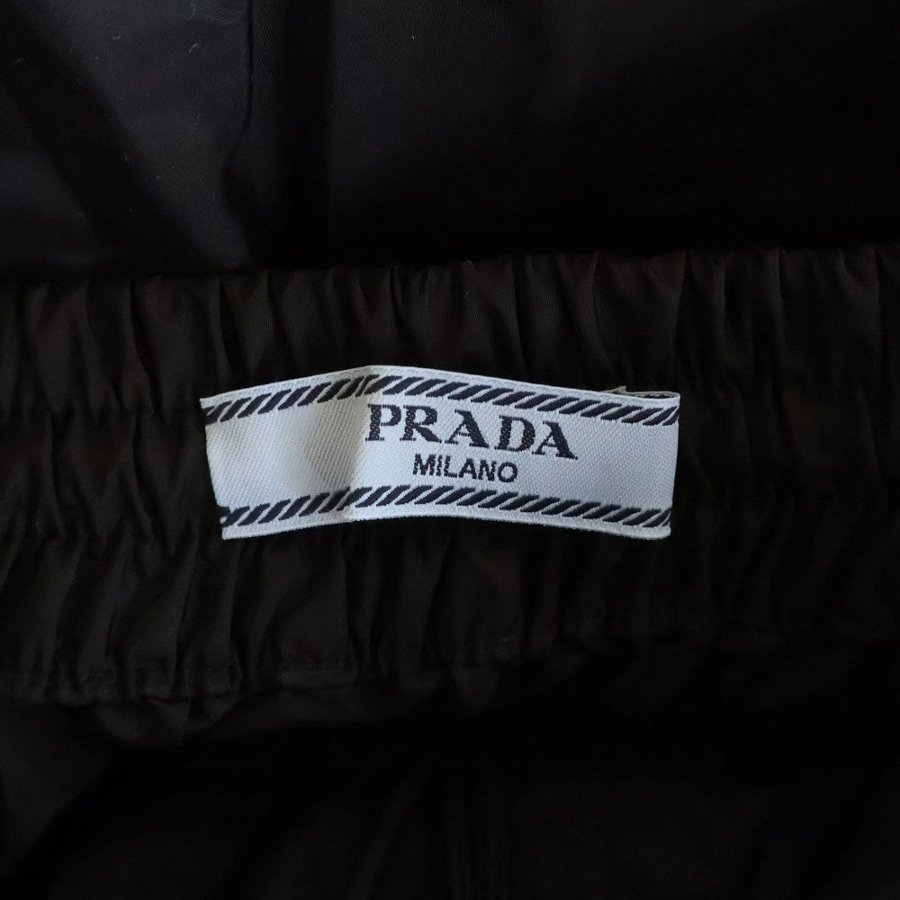 PRADA(プラダ) Re-Nylon トライアングルロゴプレート付ナイロンロングスカート ブラック 21X951 レディース