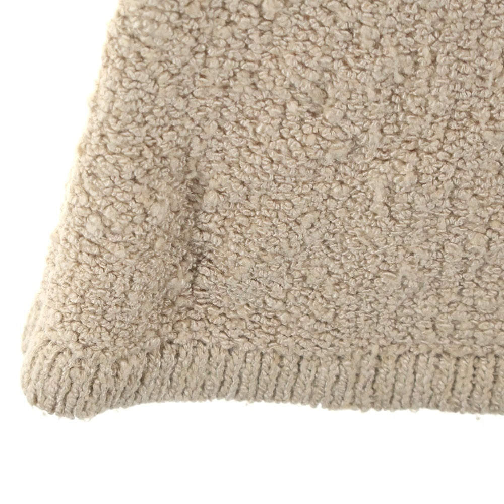 PRADA(プラダ) ブークレ シルクニット タイト ロング スカート ベージュ レディース