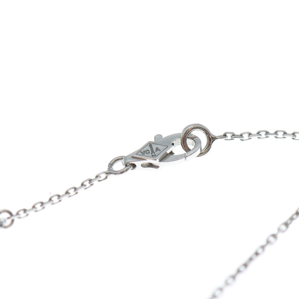 Van Cleef & Arpels(ヴァンクリーフアンドアーペル) スウィートアルハンブラ ダイヤ ネックレス Au750 K18 WG ホワイトゴールド VCARO85900 レディース