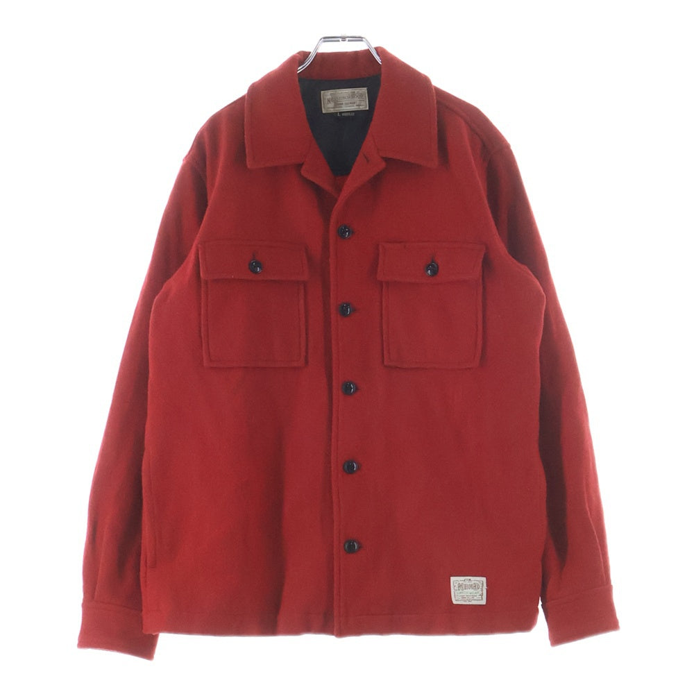 NEIGHBORHOOD(ネイバーフッド) 13AW PO WE-SHIRT LS/CPO ミリタリーシャツジャケット レッド 132SPNH-SHM01