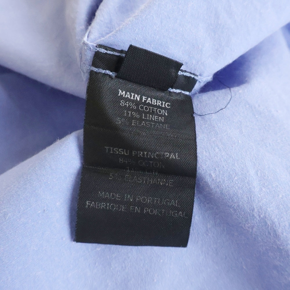 VETEMENTS(ヴェトモン) 18SS バックロゴプリント オーバーサイズ 長袖シャツ ブルー MSS18SH13