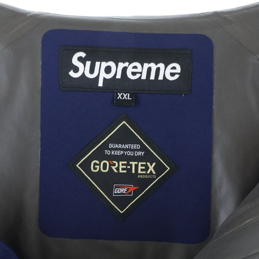 SUPREME(シュプリーム) 22SS GORE-TEX PACLITE Jacket ゴアテックス バックポケット ジップアップ ナイロンジャケット ブルー