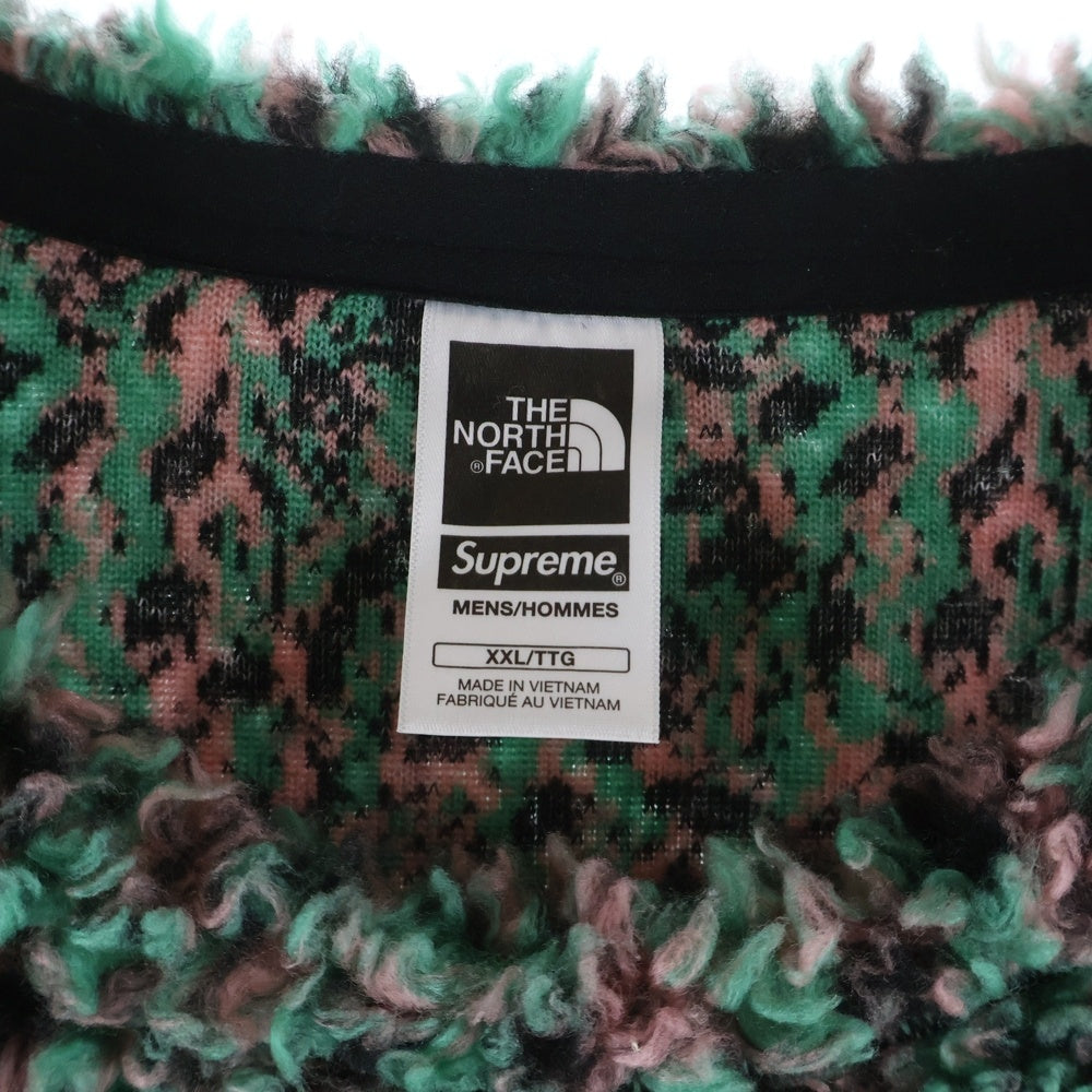 SUPREME(シュプリーム) 23SS High Pile Fleece Pullover ハイパイル ボア クルーネック スウェットトレーナー フリース グリーン NT02307I