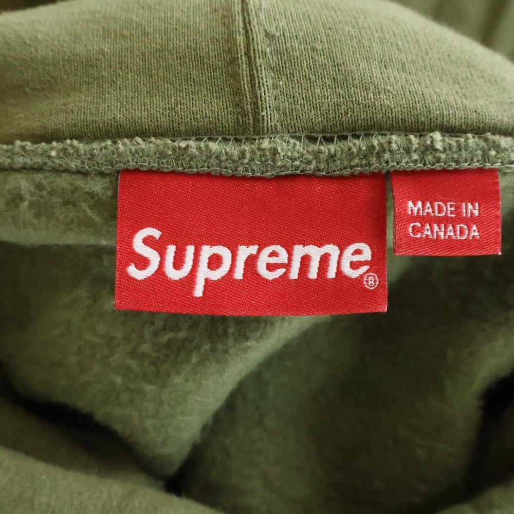SUPREME(シュプリーム) 22AW ×DUCK DOWN RECORDS Hooded Sweatshirt ダックダウンレコード 刺繍 プルオーバーパーカー スウェットフーディ カーキ