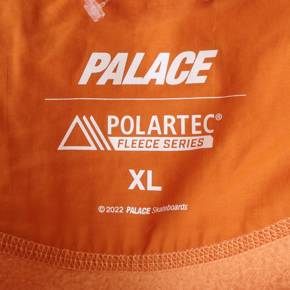 Palace Skateboards(パレススケートボーズ) 20AW POLARTEC LAZER SHIRT ポーラーテック フロントボタン フリースシャツ ジャケット オレンジ
