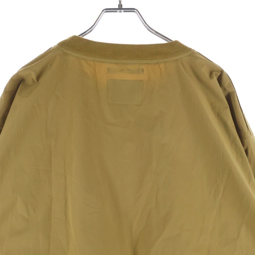 WTAPS(ダブルタップス) 22SS SMOCK/LS/POLY.RIPSTOP スモック リップストップ ナイロン クルーネック ロングスリーブナイロンTシャツ カットソー ブラウン 221BRDT-SHM04