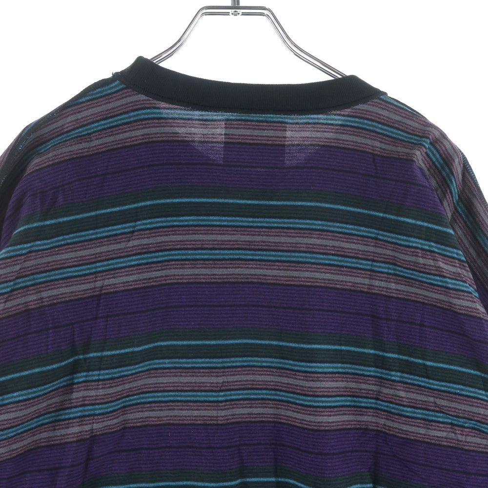 WTAPS(ダブルタップス) 22SS Long Sleeve Jam 02 Tee ジャム ロゴエンブロイダリー クルーネック長袖Tシャツ カットソー パープル 221ATDT-CSM32