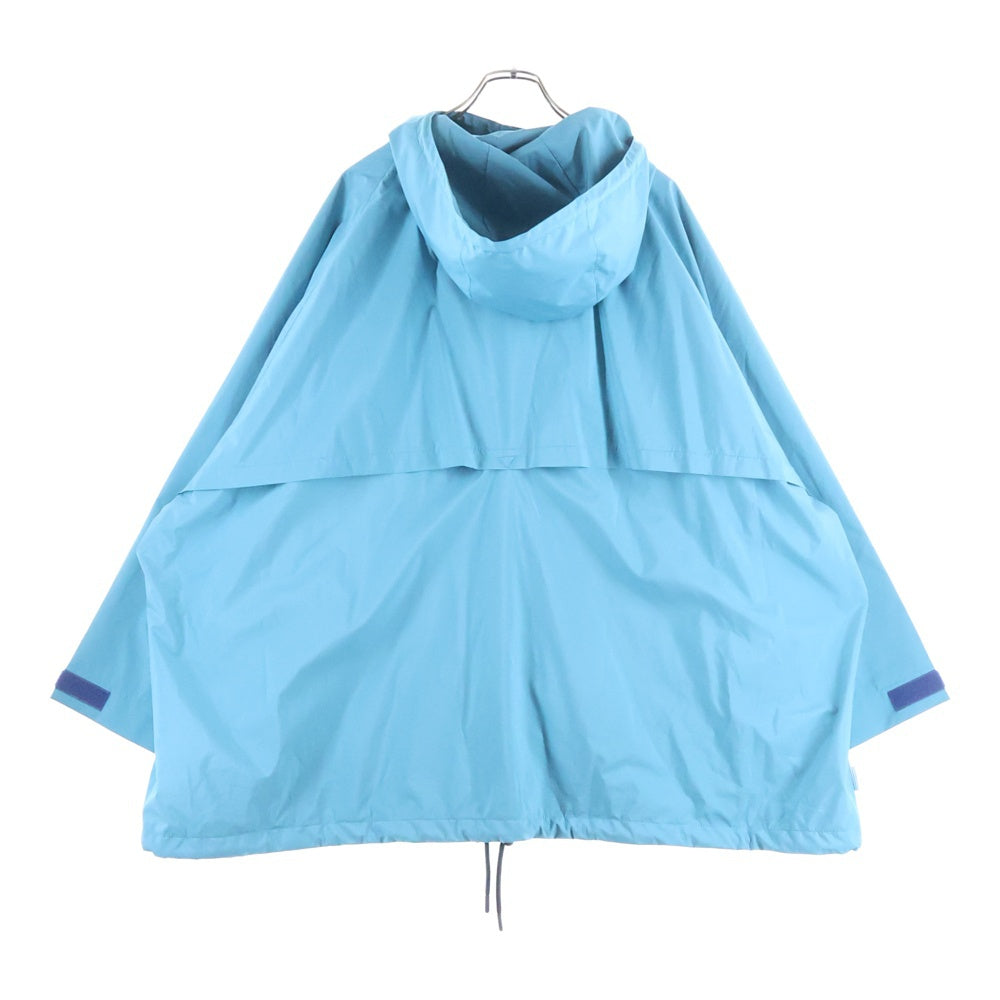 S.F.C(ストライプス フォー クリエイティ) ジップアップ アノラック フーデッドナイロンジャケット ブルゾン ブルー