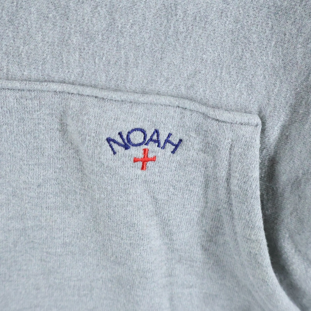 NOAH(ノア) ×YOUTH OF TODAY コラボ ユースオブトゥデイ ロゴプリント プルオーバーパーカー スウェットフーディ グレー