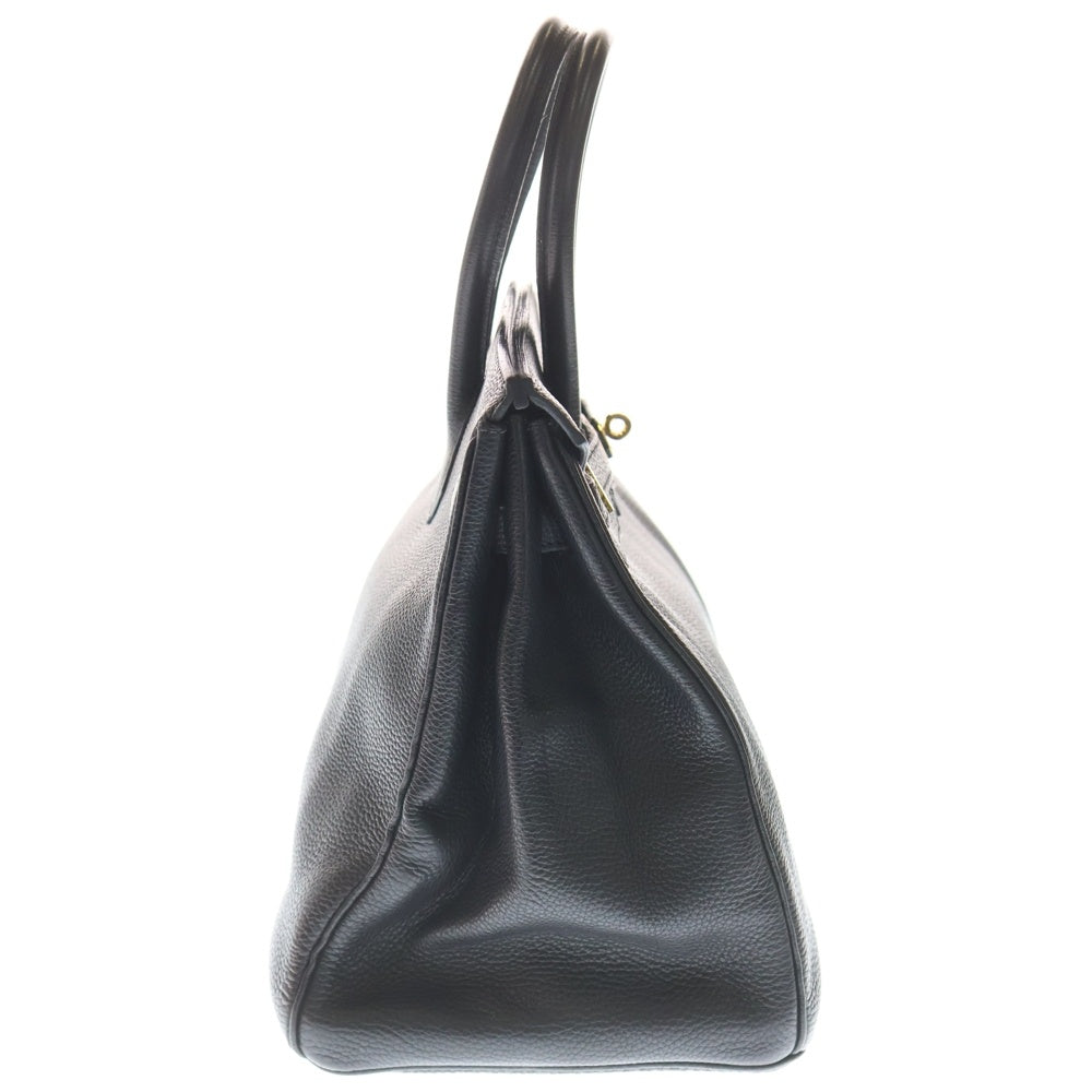 HERMES(エルメス) バーキン35 トゴ レザーハンドバッグ □G刻印 GD金具 ブラック レディース