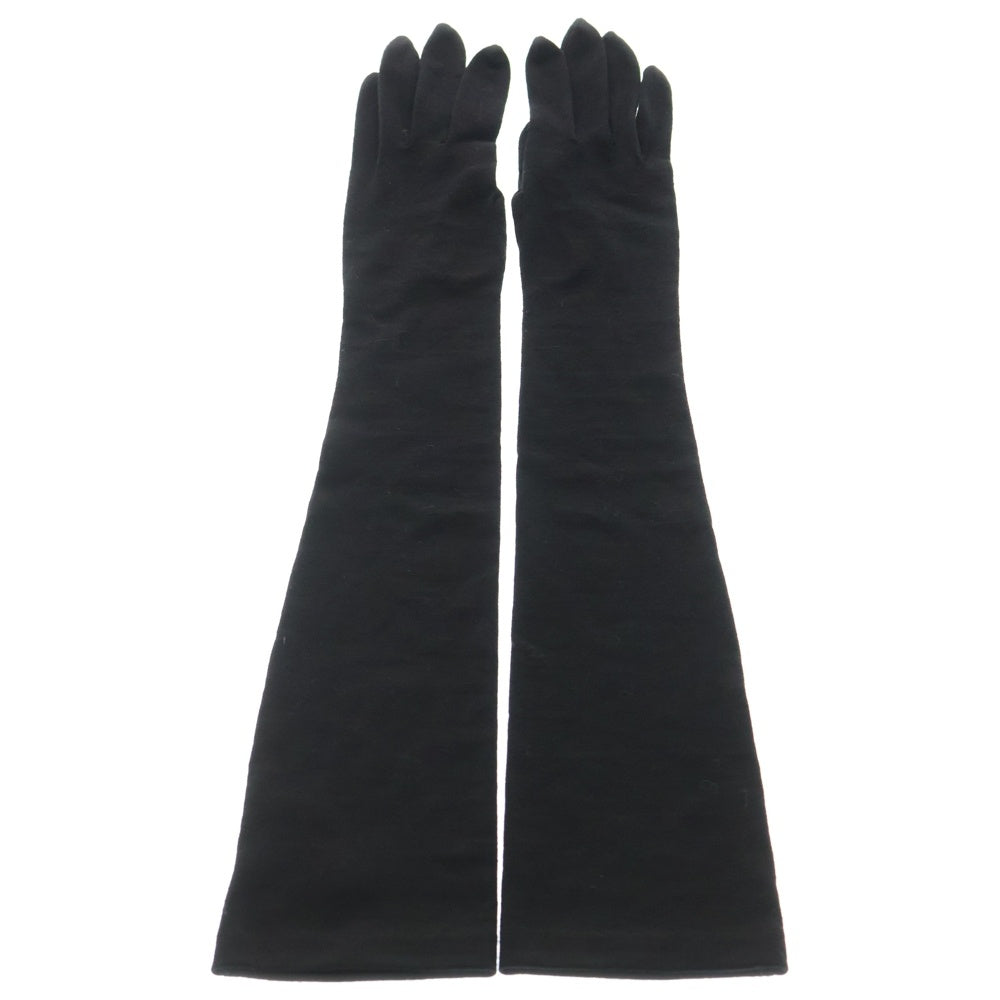COMME des GARCONS(コムデギャルソン) 09AW ウール ニット アームカバー ロング グローブ 手袋 ブラック JD-K701 レディース