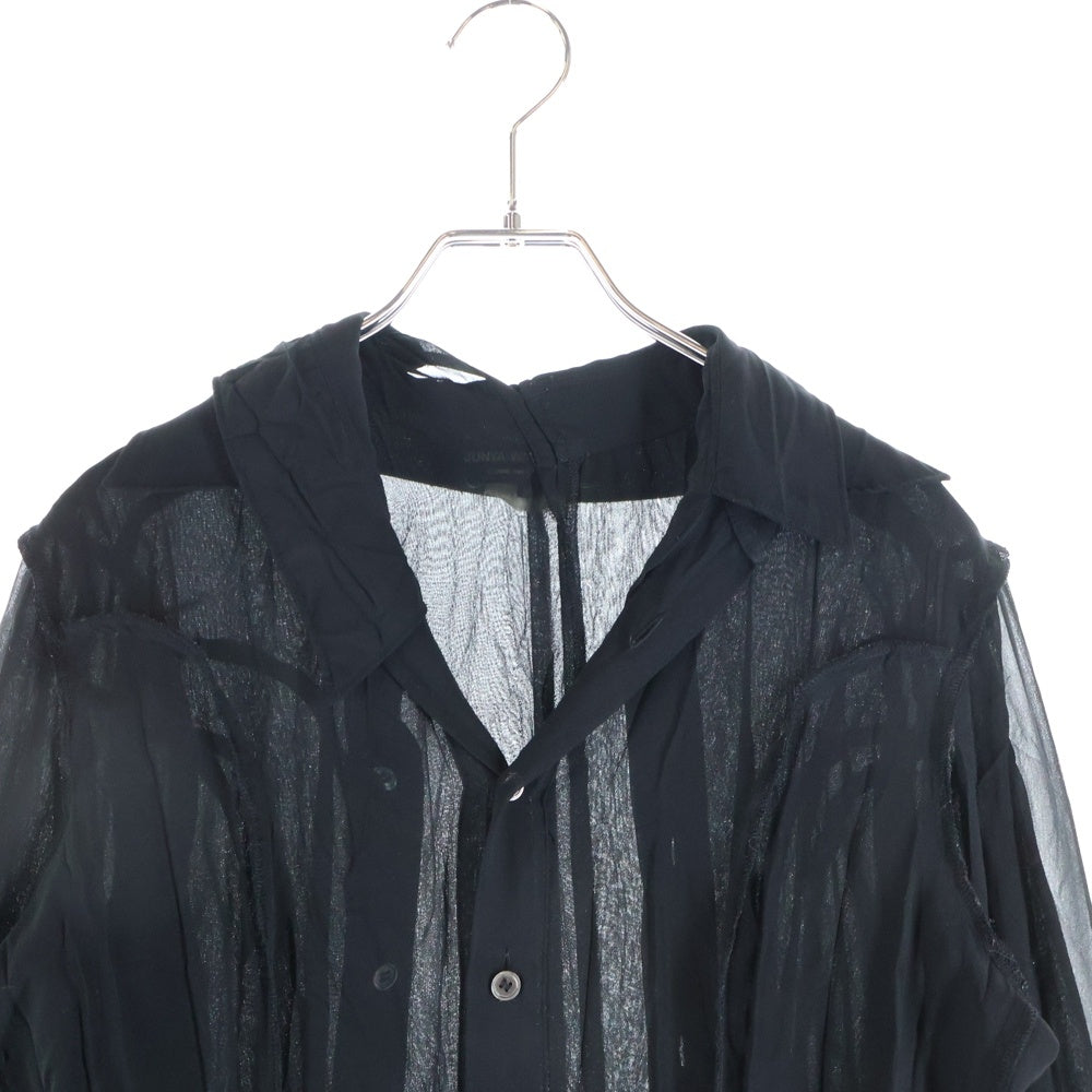 JUNYA WATANABE COMME des GARCONS(ジュンヤワタナベ コムデギャルソン) 07AW ダブルデザイン長袖シャツ JT-B004 ブラック