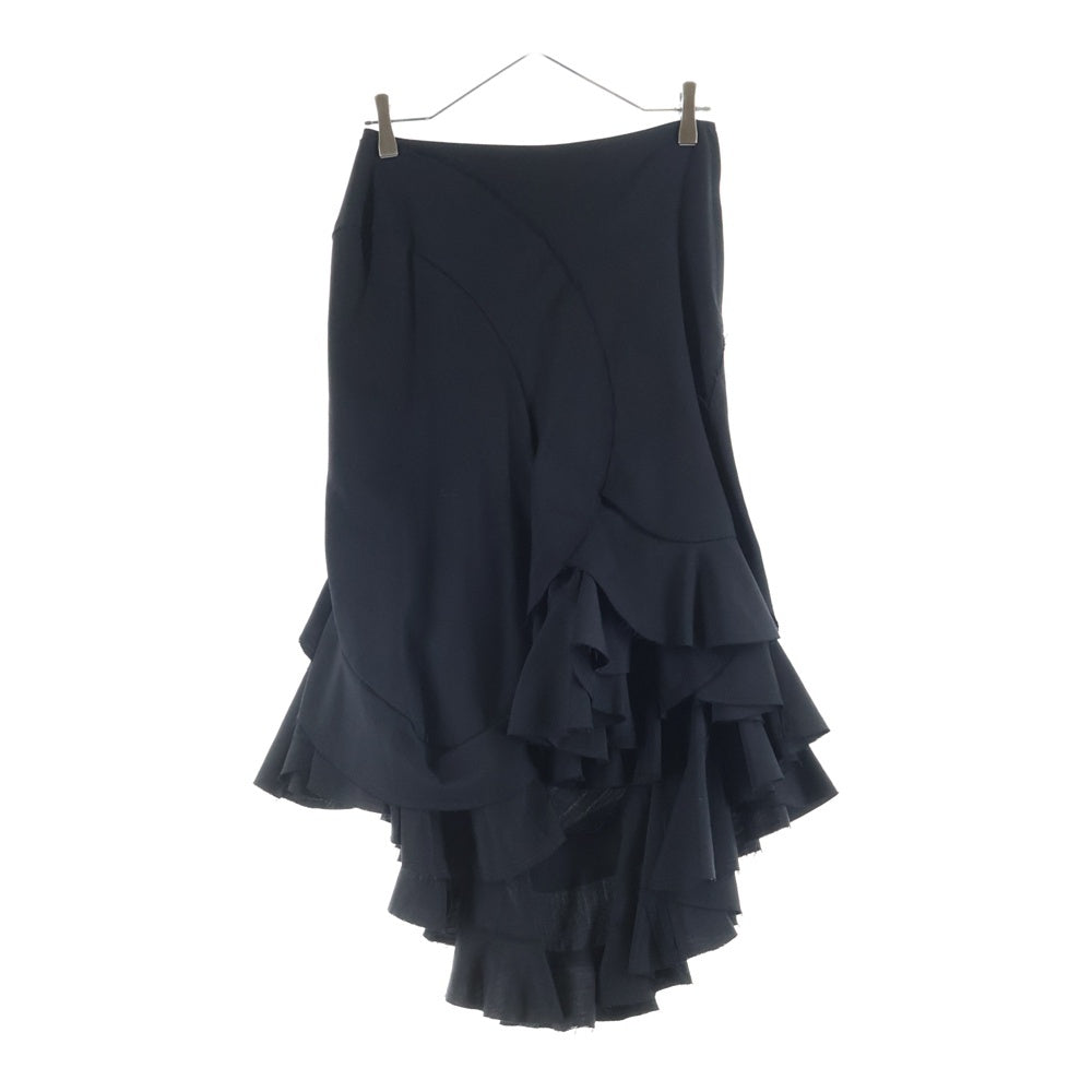 JUNYA WATANABE COMME des GARCONS(ジュンヤワタナベ コムデギャルソン) 07SS/09SS ウールギャバジン 3Bテーラードジャケット カットオフ フリル スカート レディース JS-J039/JC-S009