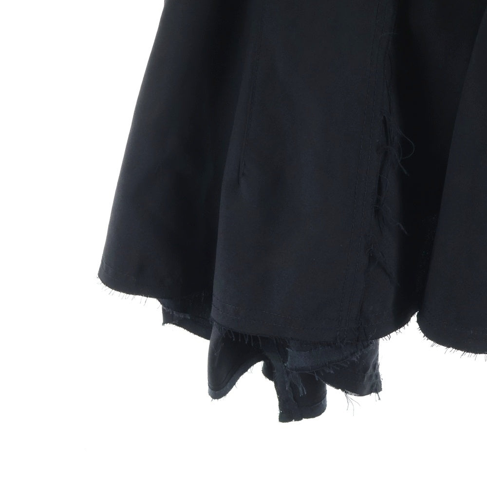 JUNYA WATANABE COMME des GARCONS(ジュンヤワタナベ コムデギャルソン) 09SS カットオフ マーメイド フレア ロングスカート ブラック レディース JC-S008