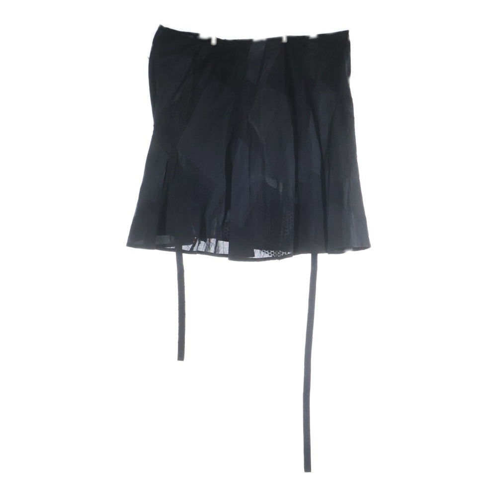 COMME des GARCONS(コムデギャルソン) 異素材パッチワークロングスカート ブラック レディース TO-S052