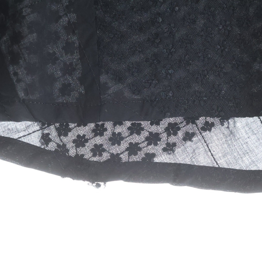 COMME des GARCONS(コムデギャルソン) 異素材パッチワークロングスカート ブラック レディース TO-S052