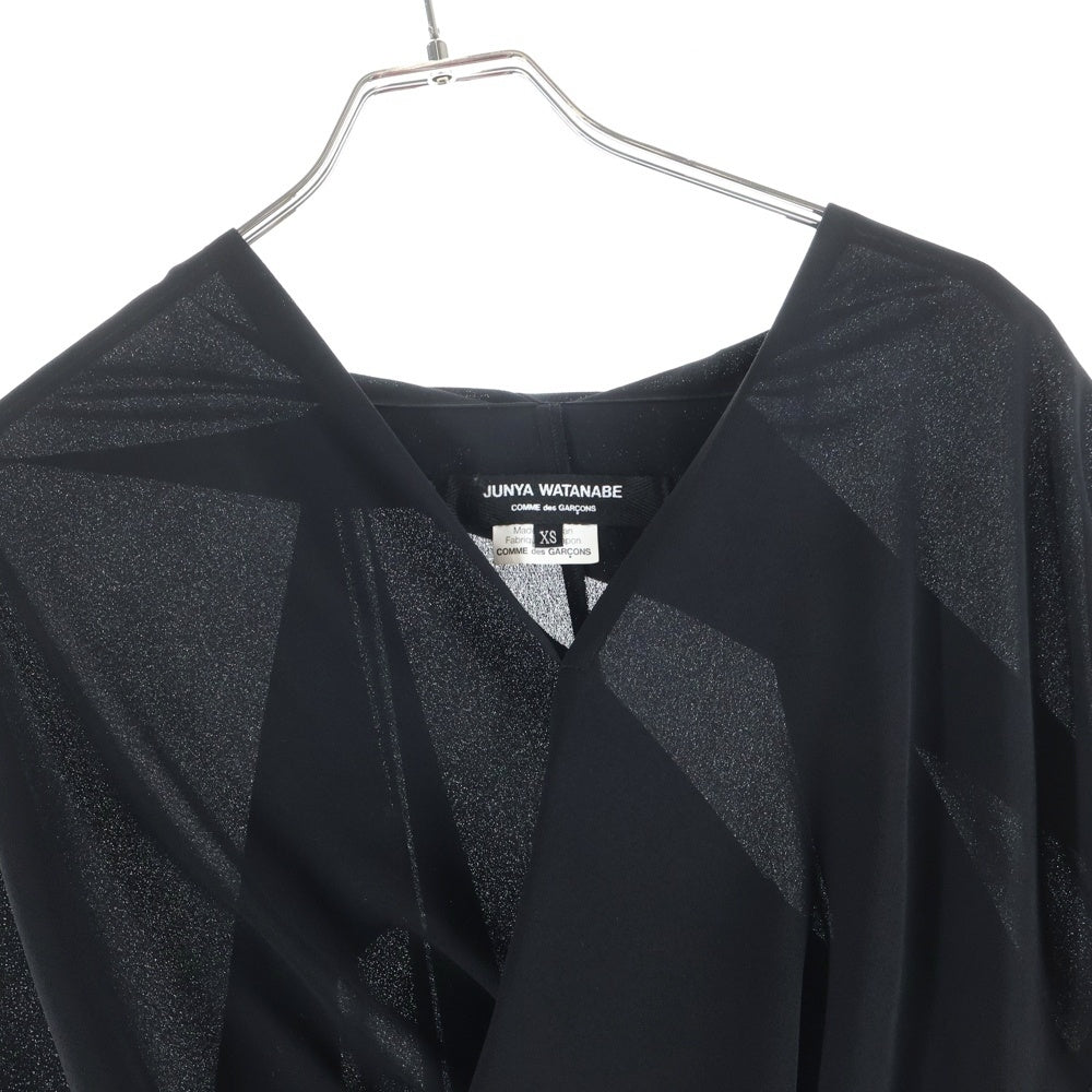 JUNYA WATANABE COMME des GARCONS(ジュンヤワタナベ コムデギャルソン) 09AW 変形 アシンメトリー ドレープ トップス スカート セット ブラック レディース JD-B017/JD-S014