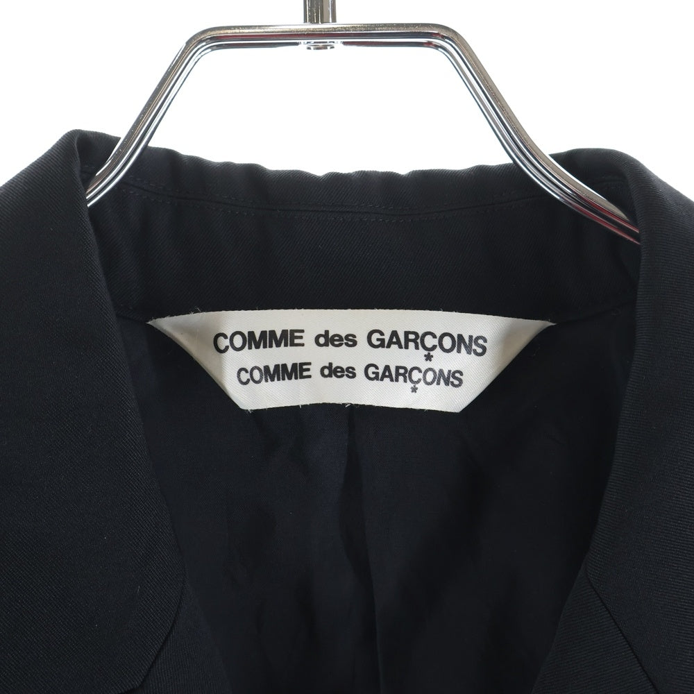 COMME des GARCONS(コムデギャルソン) 06AW ウールギャバジン 2B 燕尾 テーラードジャケット ブラック レディース RR-J004