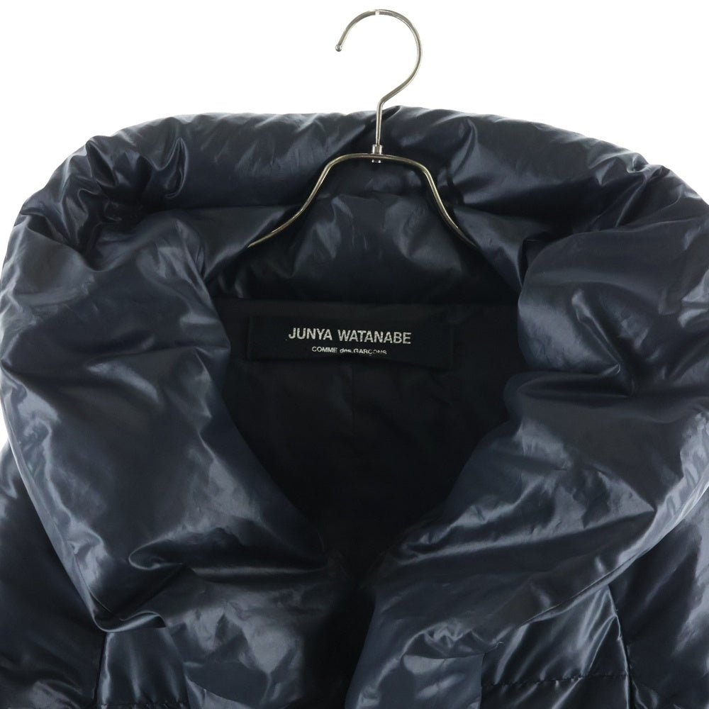 COMME des GARCONS(コムデギャルソン) 08AW 変形 ショールカラー スナップボタン ダウンジャケット ブラック レディース JB-J092
