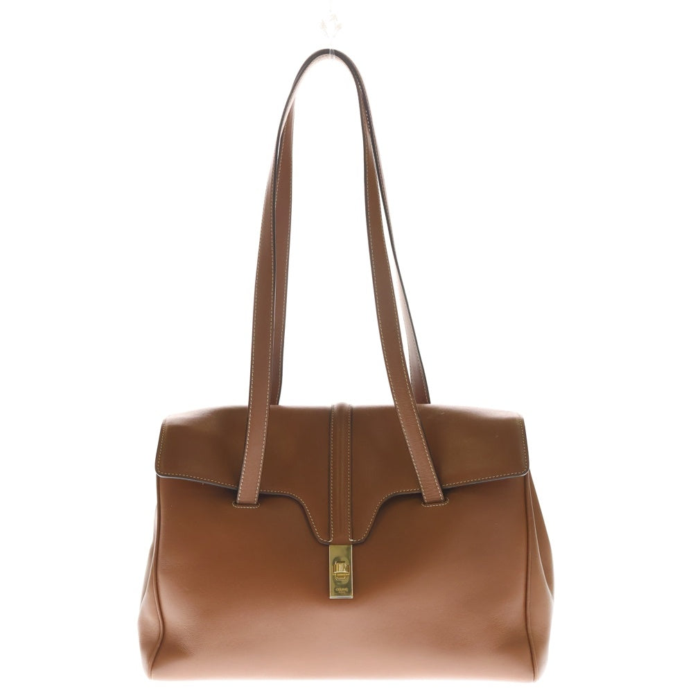 CELINE(セリーヌ) セーズ16 ソフト ミディアム レザーハンドバッグ ブラウン レディース
