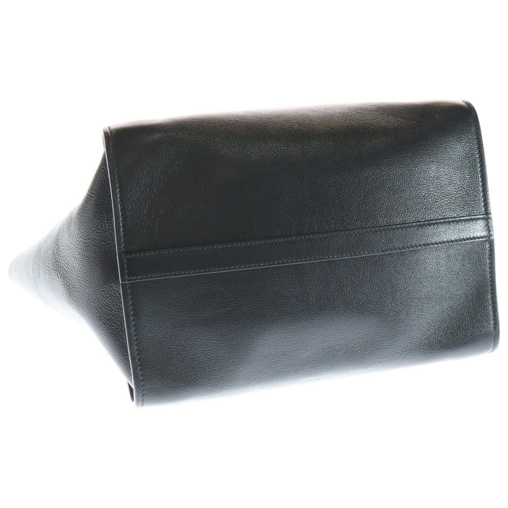PRADA(プラダ) トライアングルロゴ レザー 2WAY ハンド ショルダーバッグ ゴールド金具 ブラック 1BG625 レディース