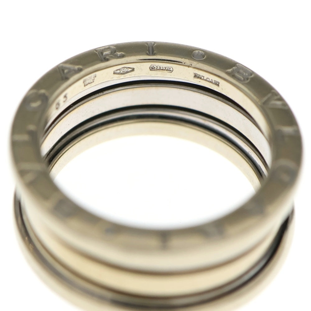 BVLGARI(ブルガリ) B.Zero1 ビーゼロワン リング 2バンド Au750 K18 WG ホワイトゴールド 指輪 レディース