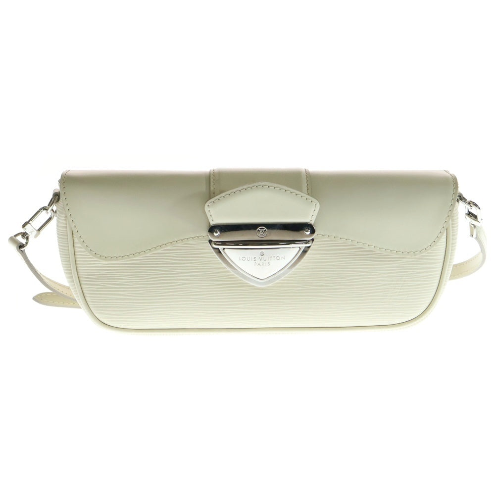 LOUIS VUITTON(ルイヴィトン) エピ ポシェットモンテーニュ ワンショルダーバッグ シルバー金具 ホワイト M5929J レディース