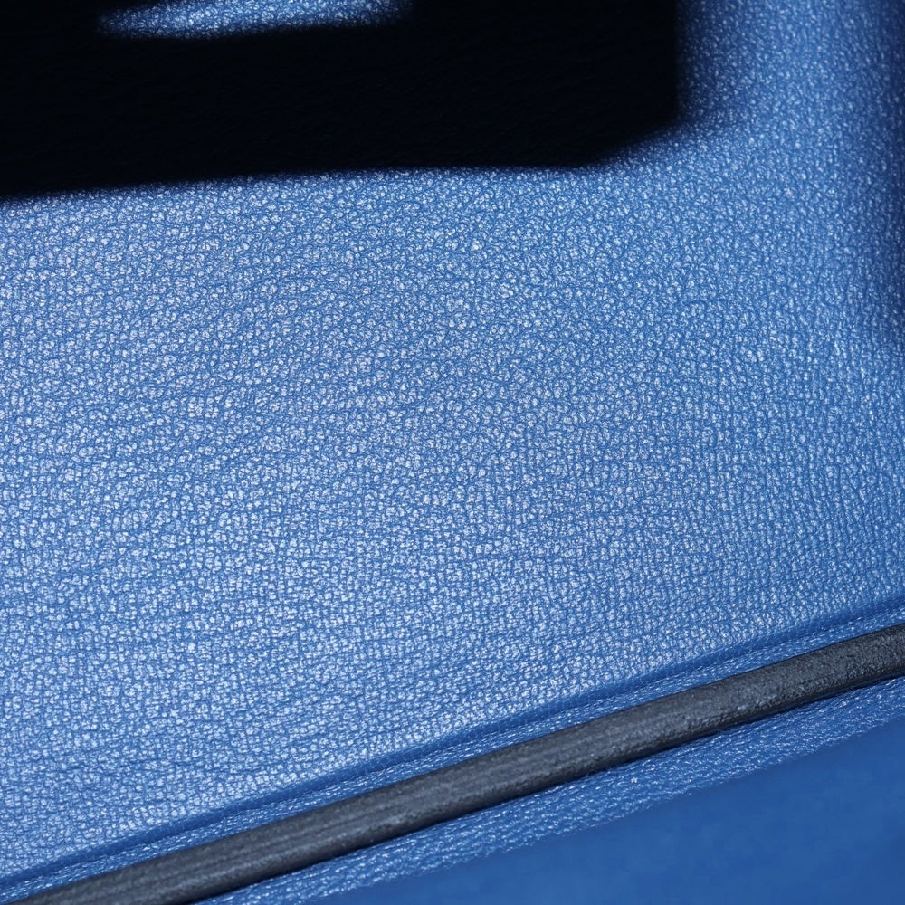 HERMES(エルメス) バーキン25 ヴォーエプソン トリコロール ディープブルー×ブルーイドラ×ブラック K刻印 シルバー金具 ハンドバッグ