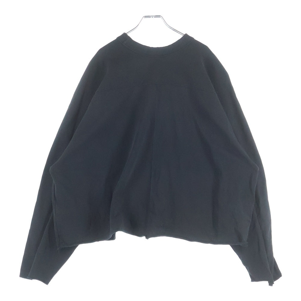 entire studios(エンタイア スタジオ) HEAVY LONG SLEEVE TEE 長袖Tシャツ ブラック ES2486 PO0170