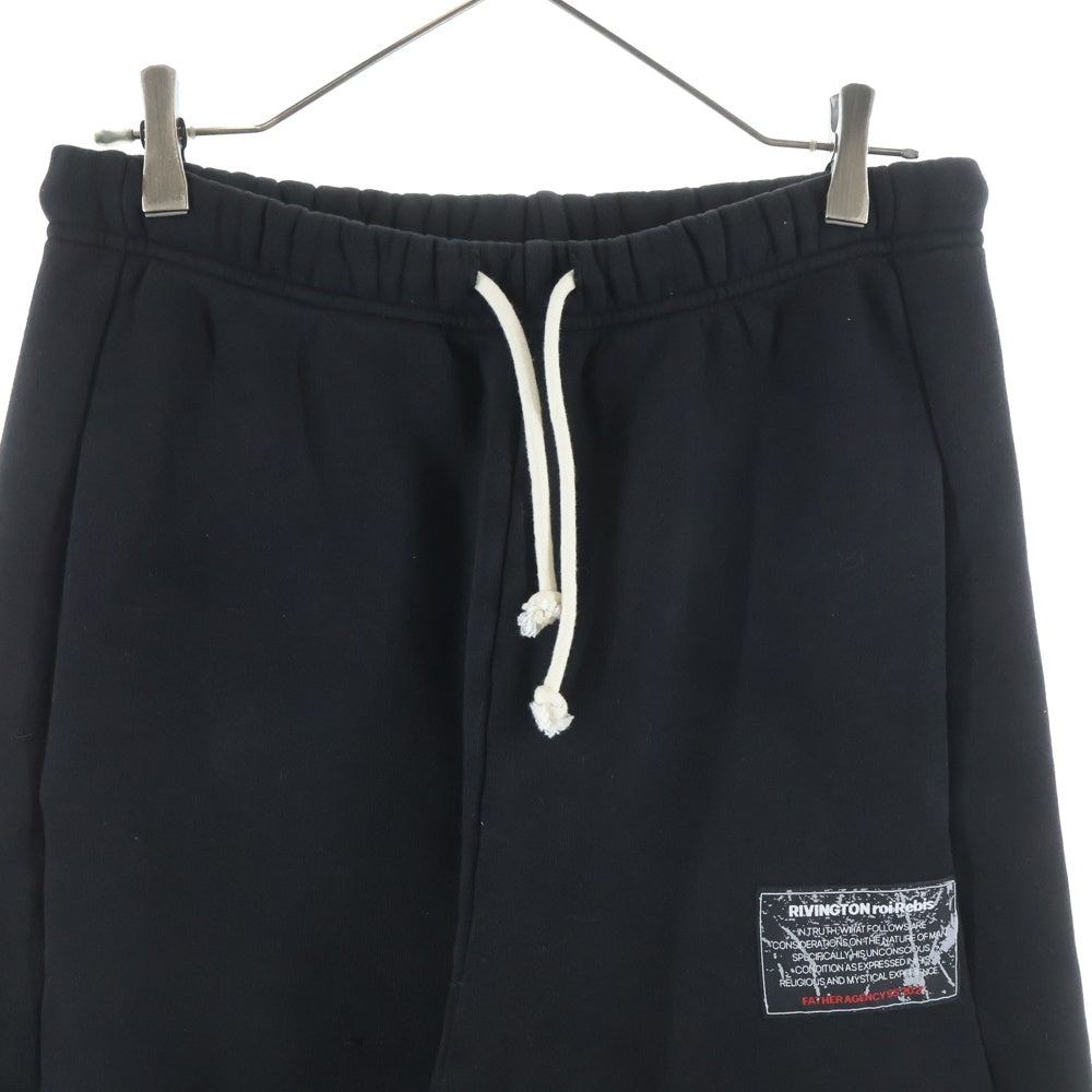 RRR-123(アールアールアール123) Heritage ダメージ加工トラックパンツ ブラック
